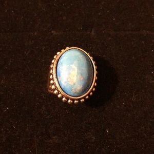 Sz 9 blue Premier Designs ring